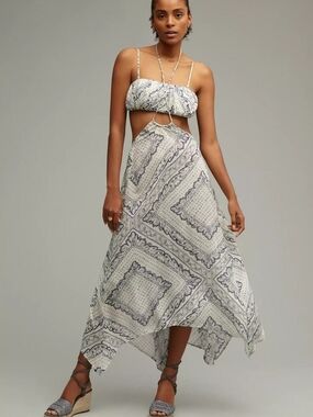 Anthropologie Boho Matching Set - Maxi Skirt & Bandeau Top | NWT Large